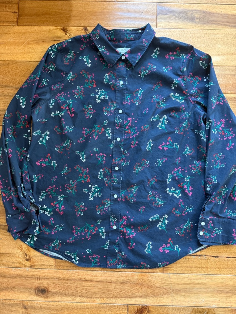 1901 Navy Floral Button-Down Shirt